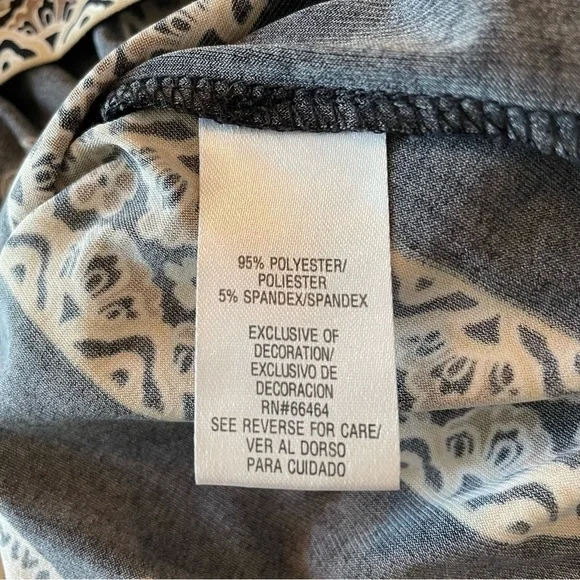 Studio I Black & Beige Sleeveless Paisley Print Studded Dress 8 - Picture 7 of 9